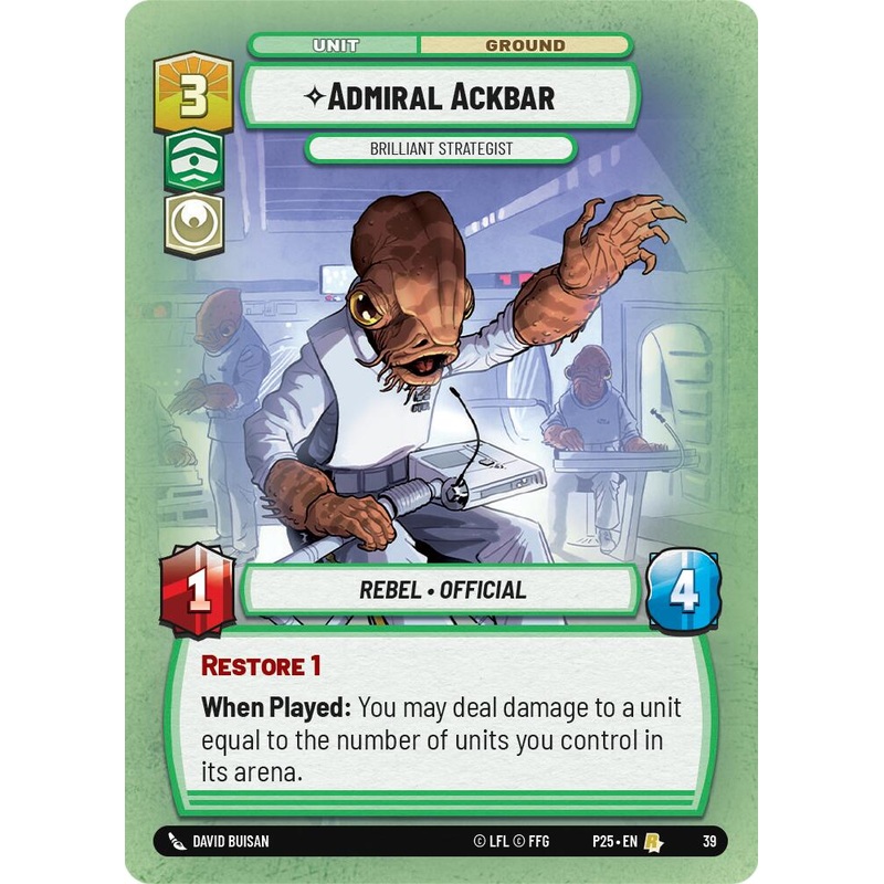 Admiral Ackbar - Brilliant Strategist (39) (39) [Store Showdown Promos]