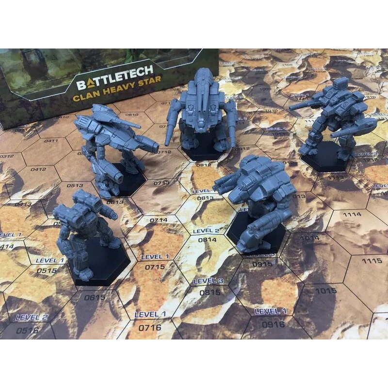 BattleTech: Clan Heavy Star Miniatures Pack