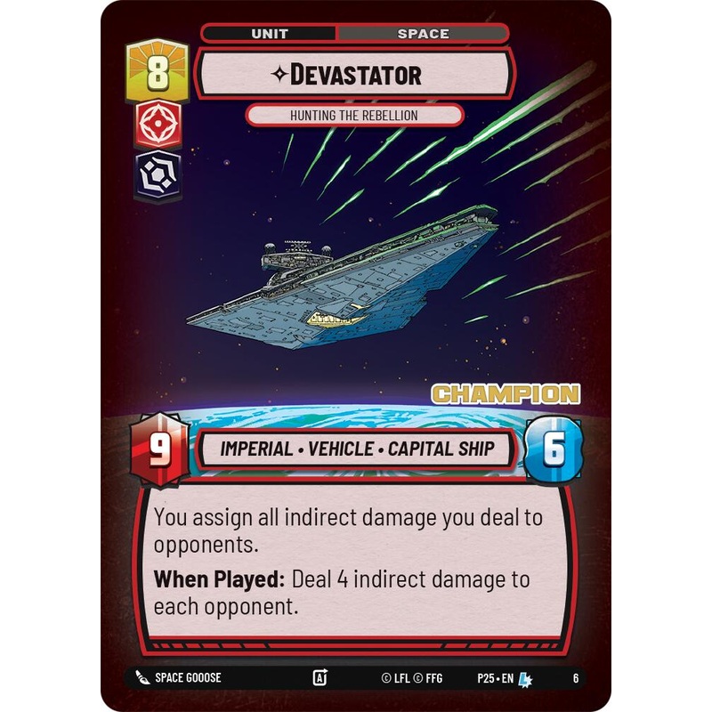 Devastator - Hunting the Rebellion (6) (Champion) (6) [Store Showdown Promos]