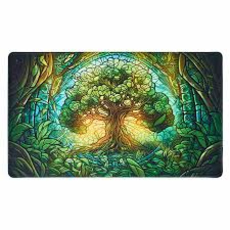 Arcane Fortress Stained Glass Playmat: Mythical Forest