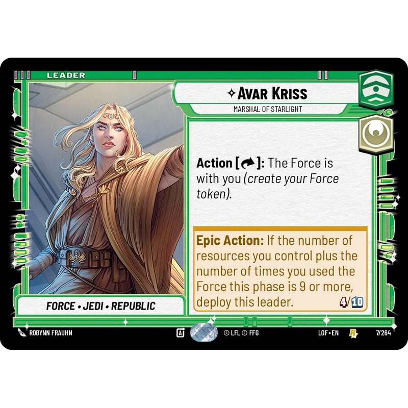 Avar Kriss - Marshal of Starlight (007/264) (007/264) [Legends of the Force]