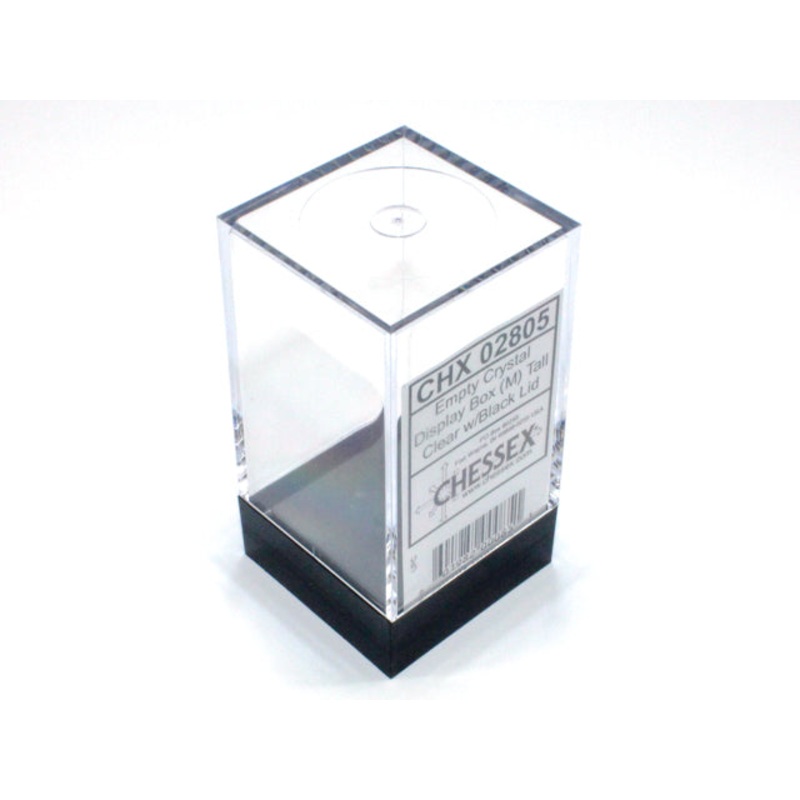 Chessex Empty Crystal Display Box w/ Black Lid