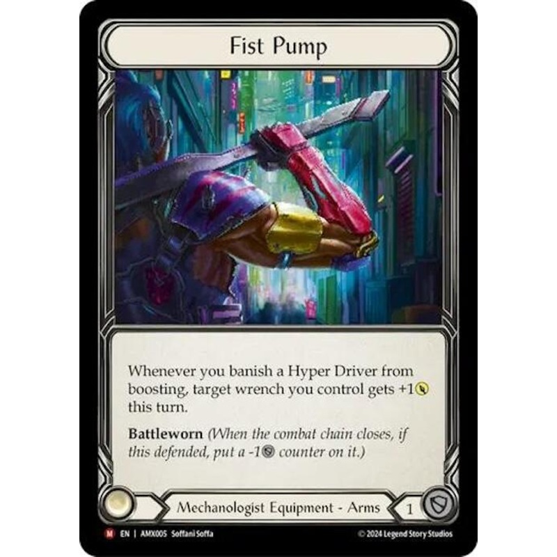 Fist Pump [AMX005] (Armory Deck: Maxx Nitro)  Rainbow Foil