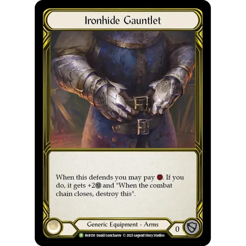 Ironhide Gauntlet (Golden) [FAB150] (Promo)  Cold Foil