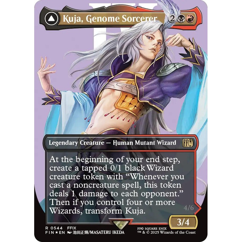 Kuja, Genome Sorcerer // Trance Kuja, Fate Defied (Borderless) (Surge Foil) [FINAL FANTASY]