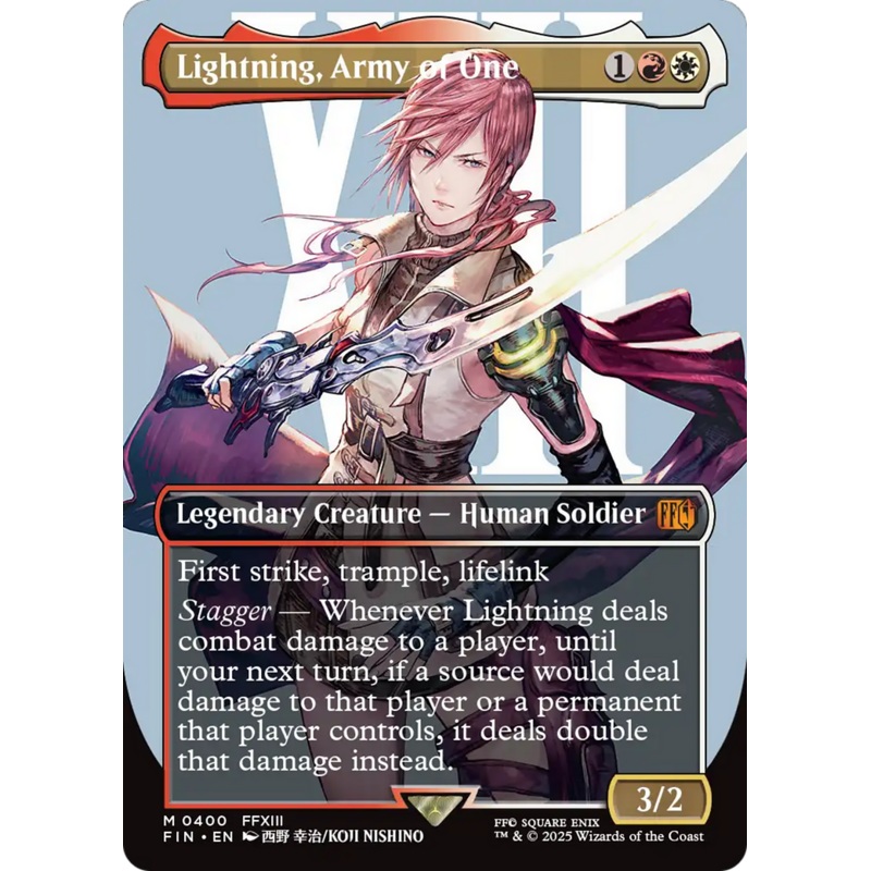 Lightning, Army of One (Borderless) (0400) [FINAL FANTASY]