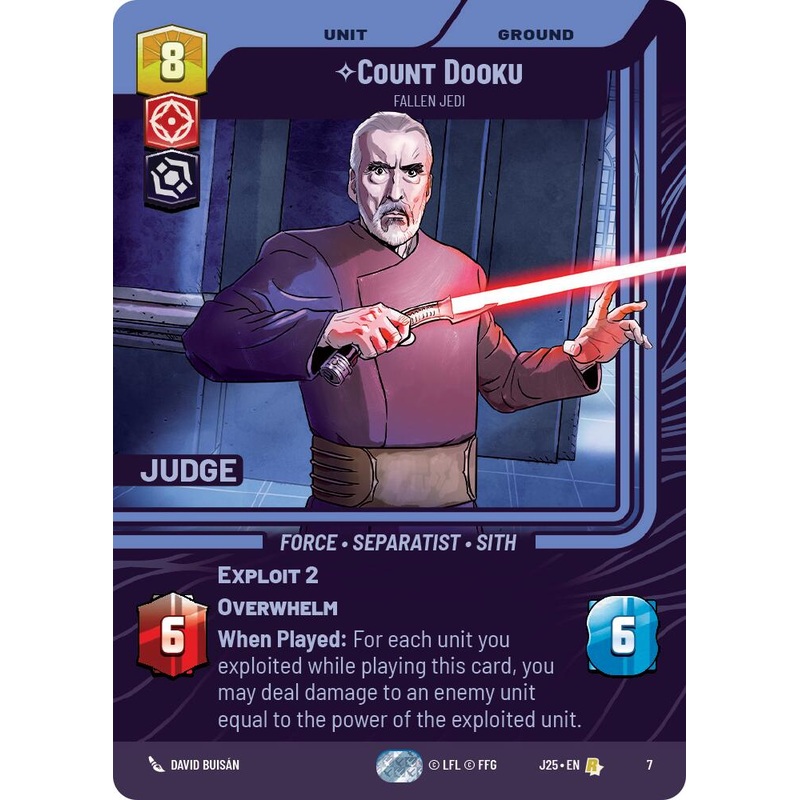 Count Dooku - Fallen Jedi (7) (7) [Judge Promos]
