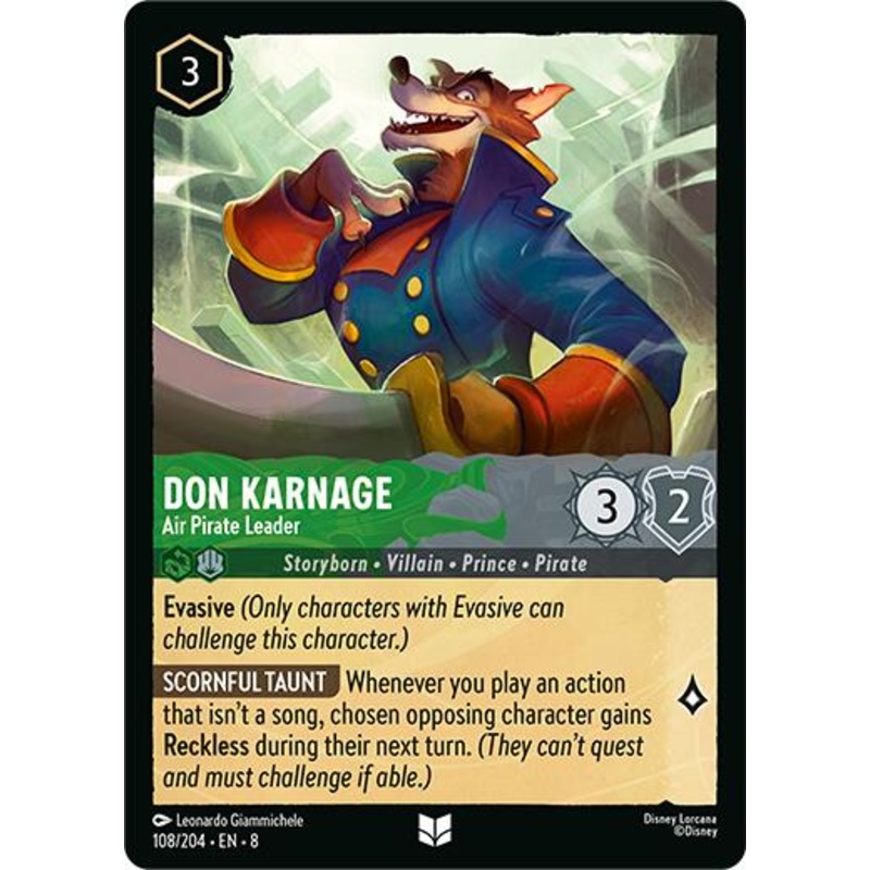 Don Karnage - Air Pirate Leader (108/204) [Reign of Jafar]
