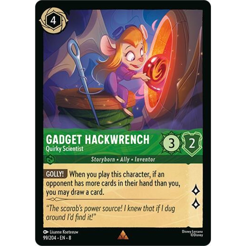 Gadget Hackwrench - Quirky Scientist (99/204) [Reign of Jafar]