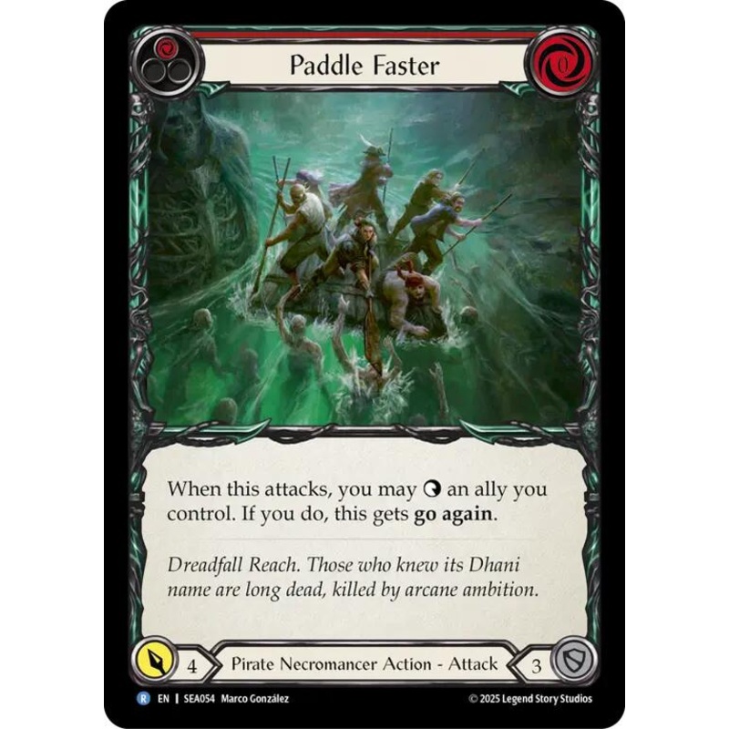 Paddle Faster [SEA054] (High Seas)  Rainbow Foil