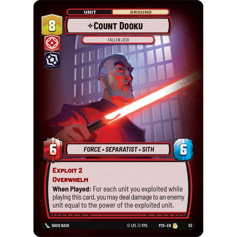 Count Dooku (53) - Fallen Jedi (53) [Store Showdown Promos]