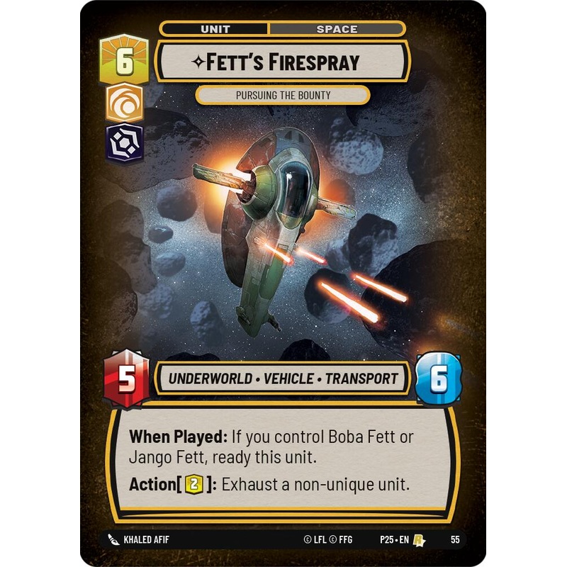 Fett's Firespray (55) - Pursuing the Bounty (55) [Store Showdown Promos]