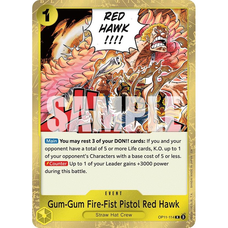 Gum-Gum Fire-Fist Pistol Red Hawk [A Fist of Divine Speed]