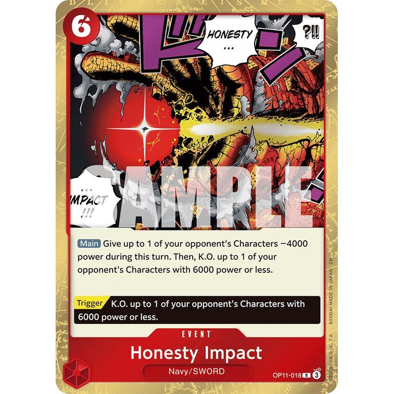 Honesty Impact [A Fist of Divine Speed]