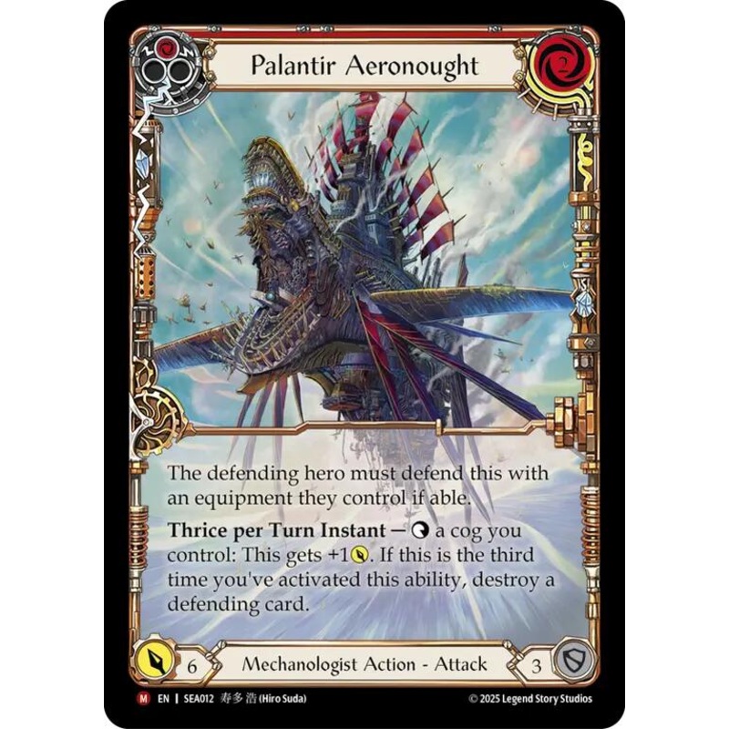 Palantir Aeronought (Extended Art) (Rainbow Foil) [SEA012] (High Seas)  Rainbow Foil