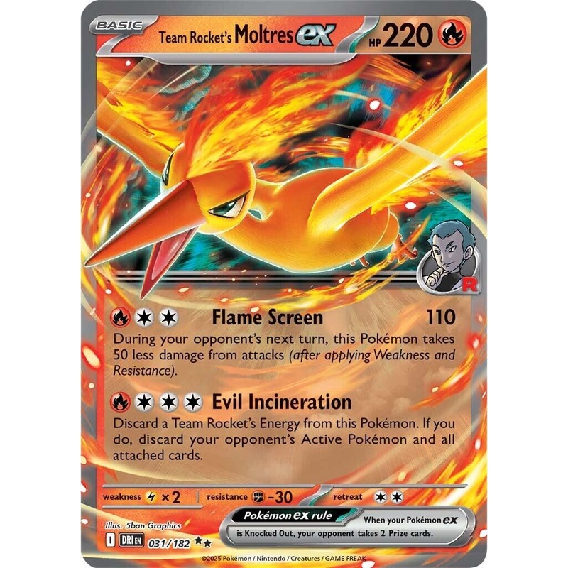 Team Rocket's Moltres ex (031/182) [Scarlet & Violet: Destined Rivals]