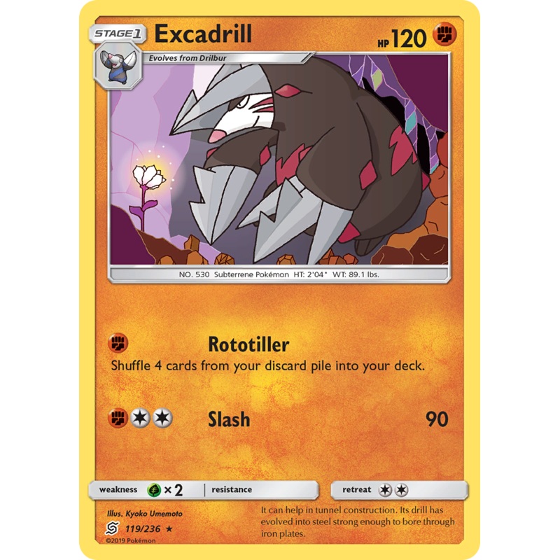 Excadrill (119/236) [Sun & Moon: Unified Minds]