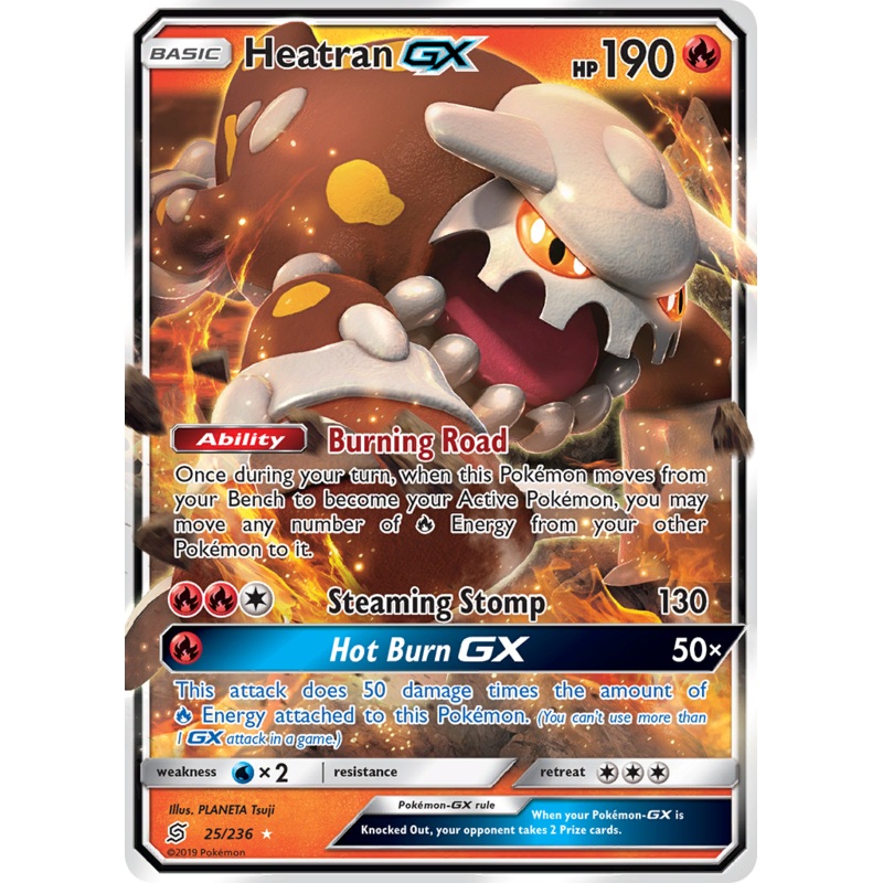 Heatran GX (25/236) [Sun & Moon: Unified Minds]