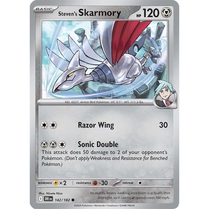 Steven's Skarmory (142/182) [Scarlet & Violet: Destined Rivals]