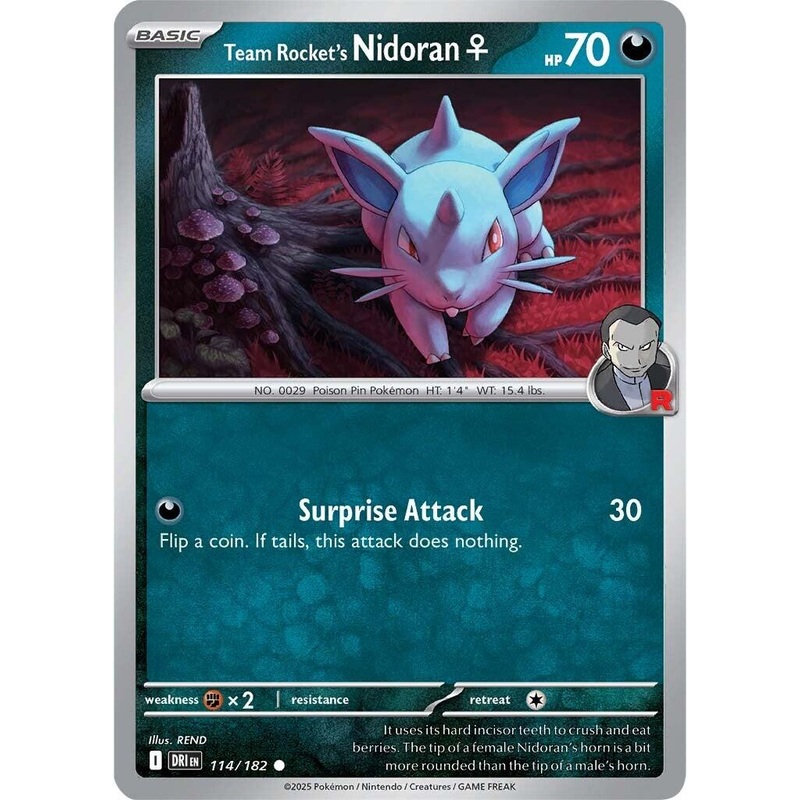 Team Rocket's Nidoran (114/182) [Scarlet & Violet: Destined Rivals]
