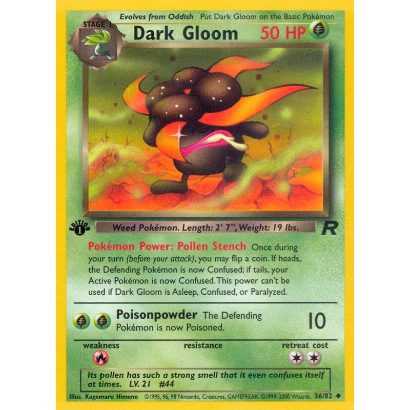 Dark Gloom (36/82) [Team Rocket 1st Edition]