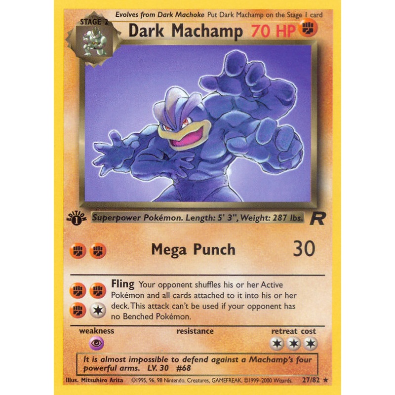 Dark Machamp (27/82) [Team Rocket 1st Edition]