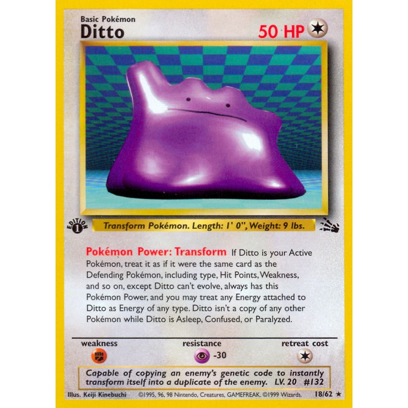 Ditto (18/62) [Fossil 1st Edition]