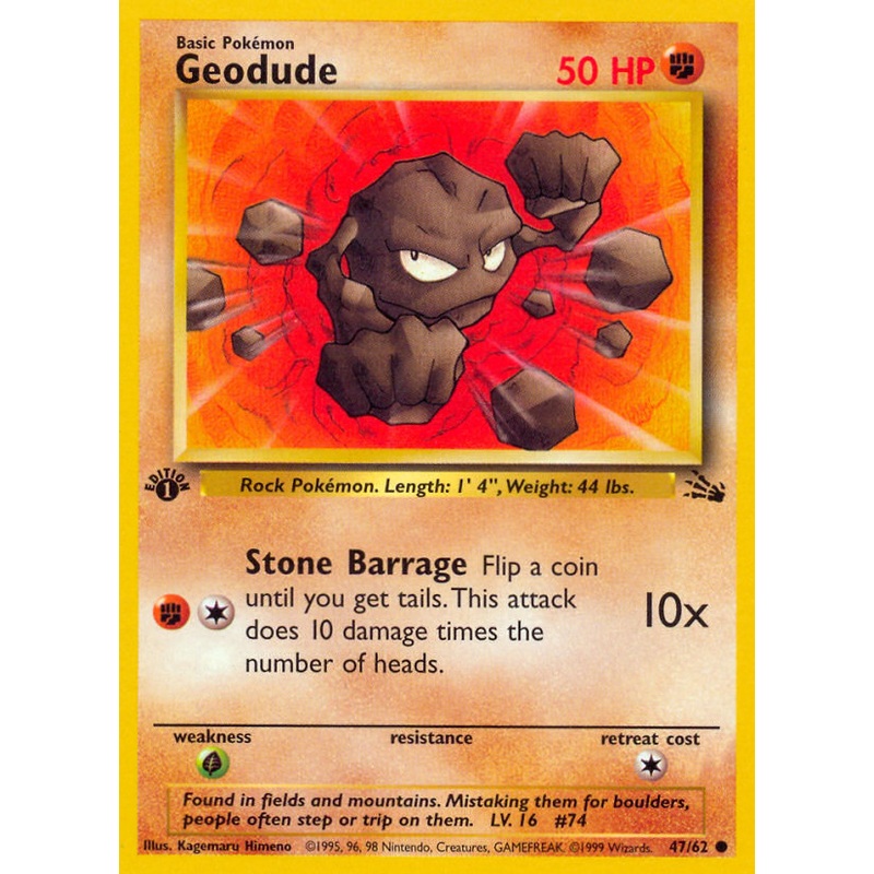 Geodude (47/62) [Fossil 1st Edition]
