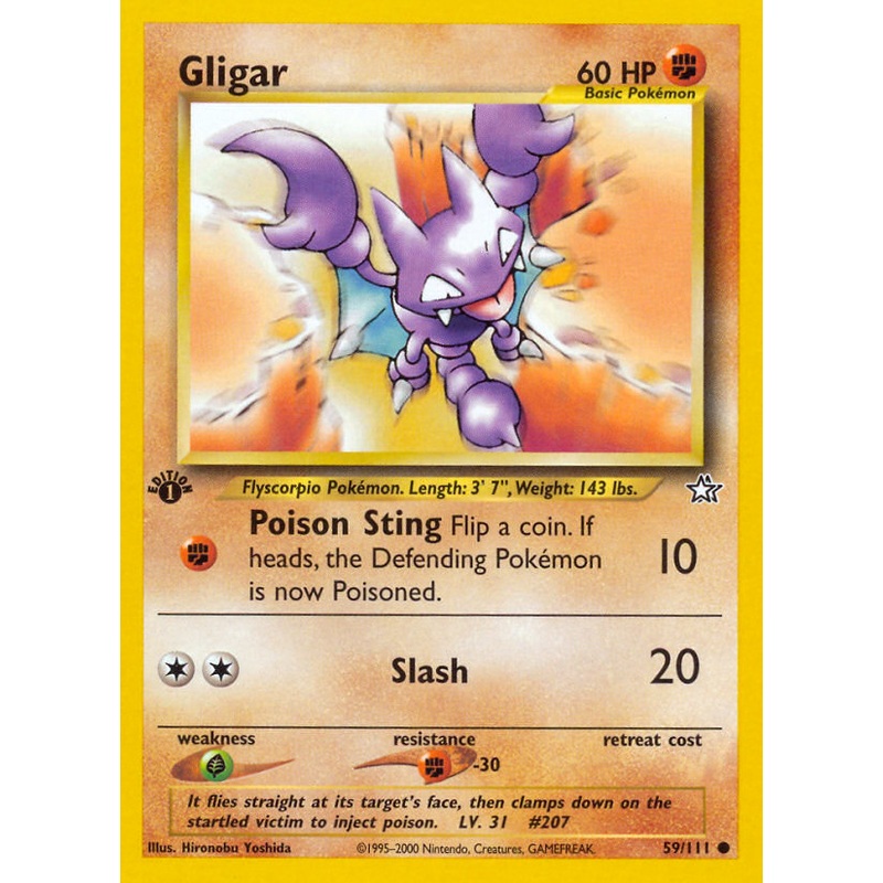 Gligar (59/111) [Neo Genesis 1st Edition]
