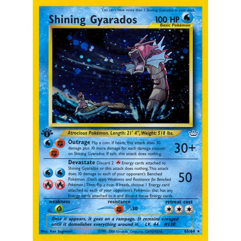 Shining Gyarados (65/64) [Neo Revelation 1st Edition]
