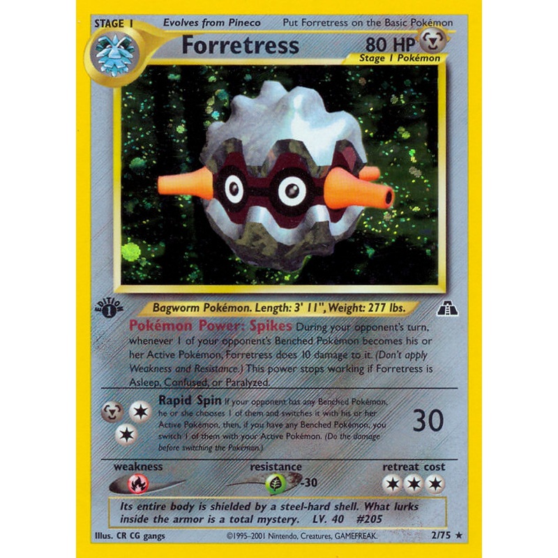 Forretress (2/75) [Neo Discovery 1st Edition]