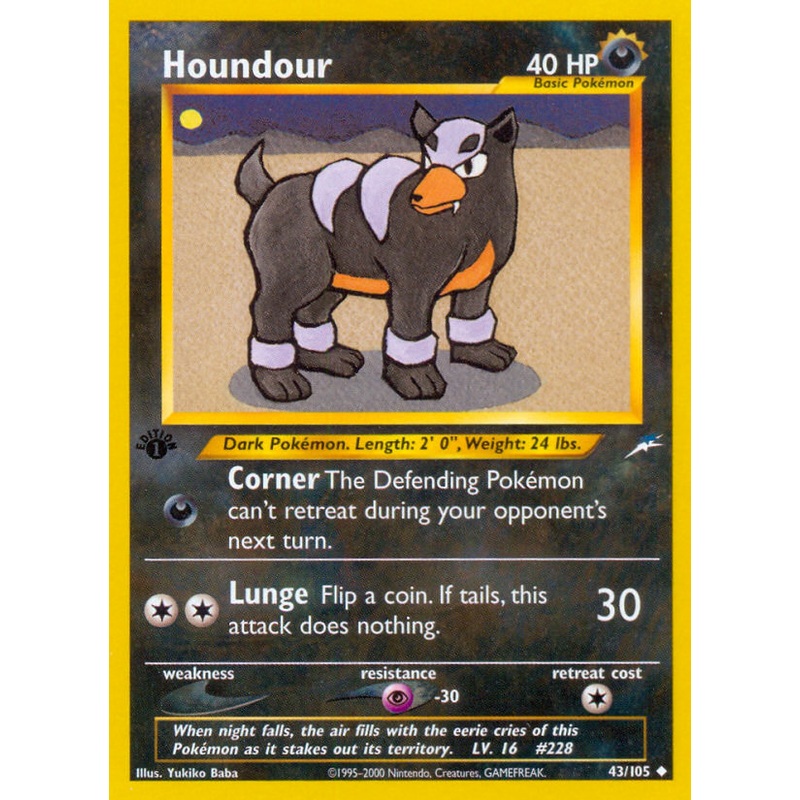 Houndour (43/105) [Neo Destiny 1st Edition]