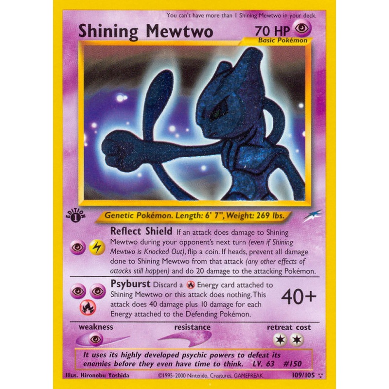 Shining Mewtwo (109/105) [Neo Destiny 1st Edition]