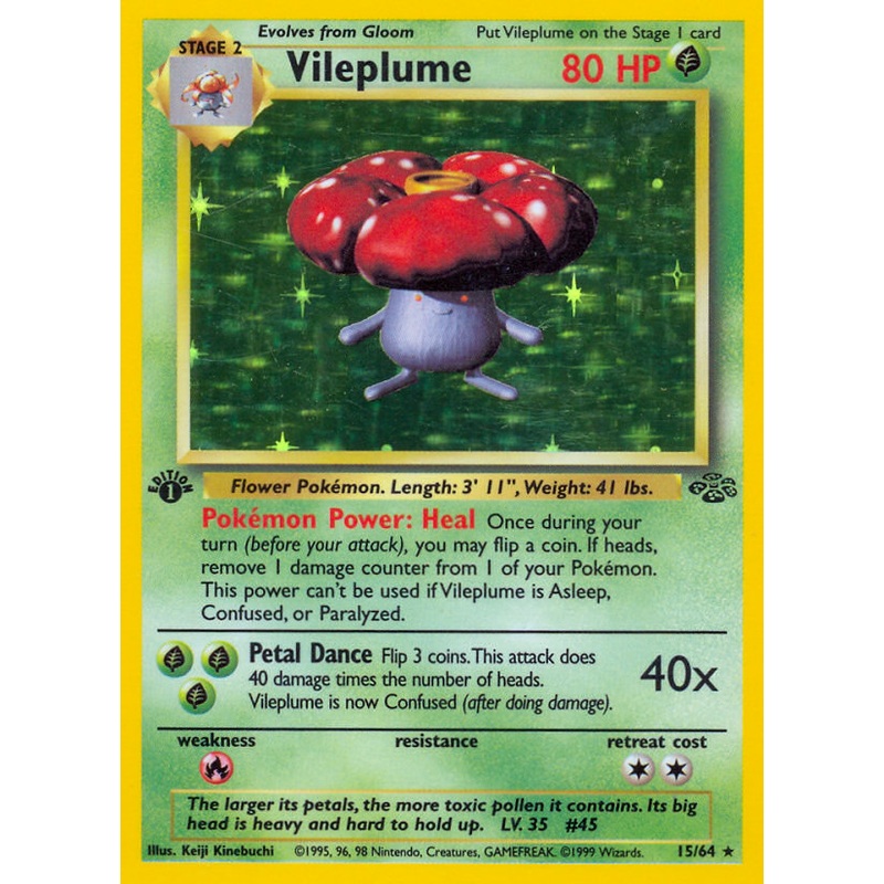 Vileplume (15/64) [Jungle 1st Edition]