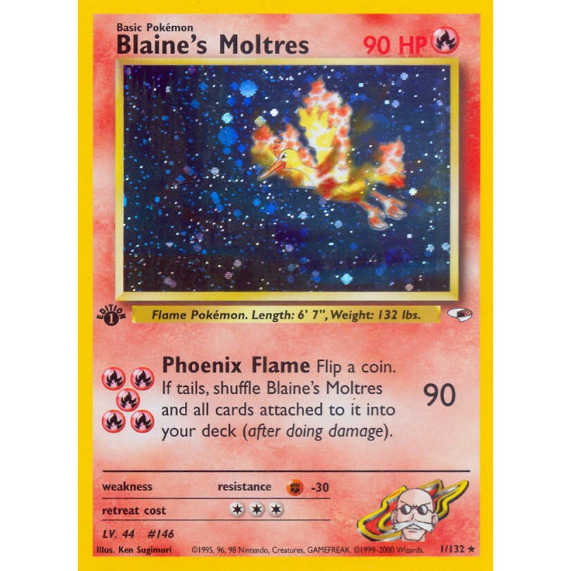 Blaine's Moltres (1/132) [Gym Heroes 1st Edition]