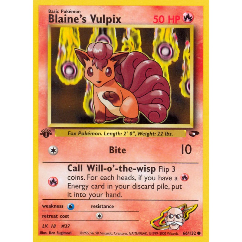 Blaine's Vulpix (66/132) [Gym Challenge 1st Edition]