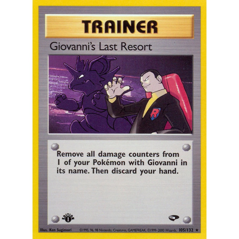 Giovanni's Last Resort (105/132) [Gym Challenge 1st Edition]