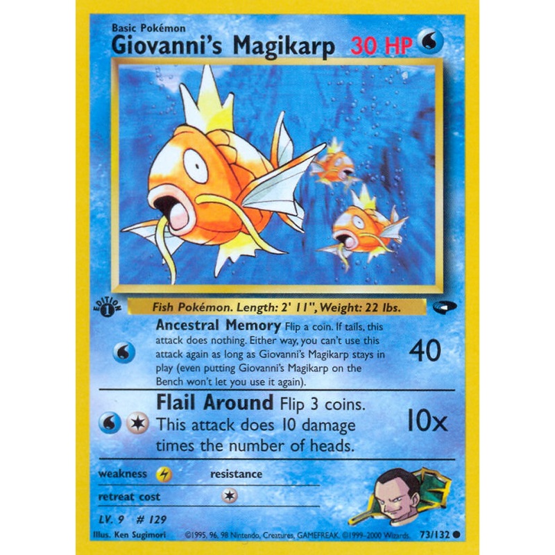 Giovanni's Magikarp (73/132) [Gym Challenge 1st Edition]