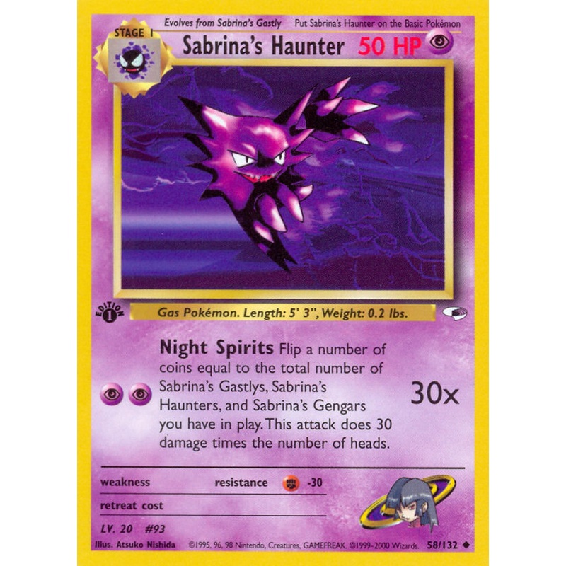 Sabrina's Haunter (58/132) [Gym Heroes 1st Edition]