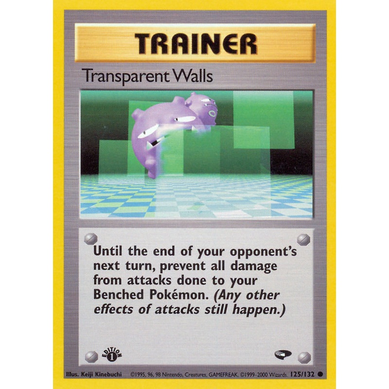 Transparent Walls (125/132) [Gym Challenge 1st Edition]
