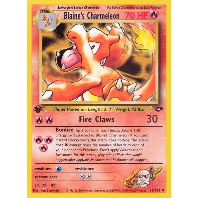 Blaine's Charmeleon (31/132) [Gym Challenge 1st Edition]