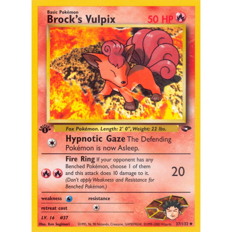 Brock's Vulpix (37/132) [Gym Challenge 1st Edition]