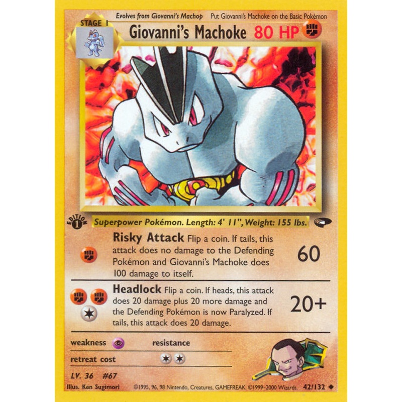 Giovanni's Machoke (42/132) [Gym Challenge 1st Edition]
