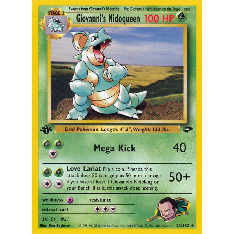 Giovanni's Nidoqueen (23/132) [Gym Challenge 1st Edition]