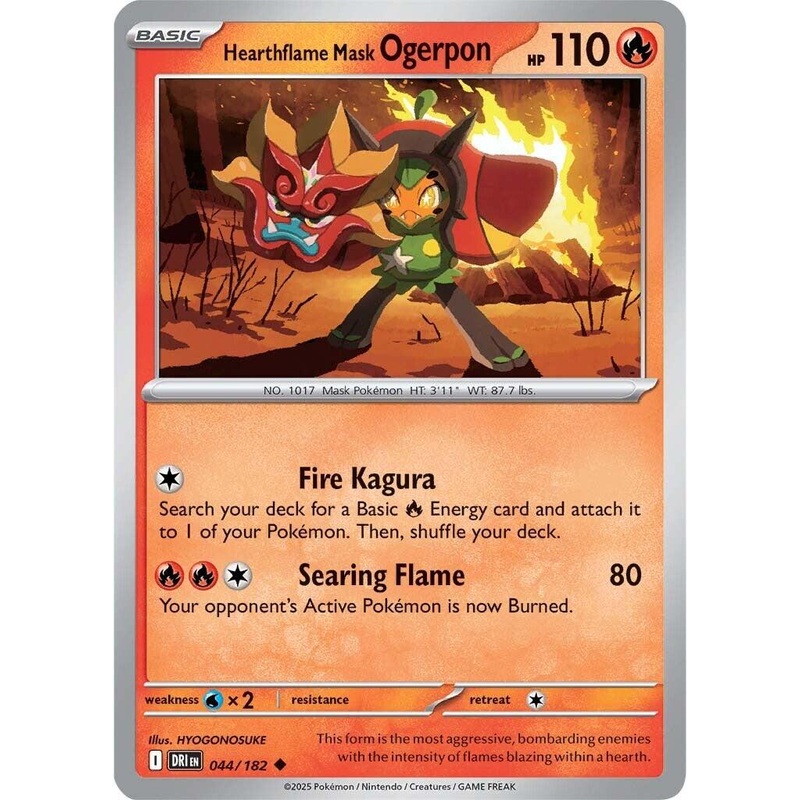 Hearthflame Mask Ogerpon (044/182) [Scarlet & Violet: Destined Rivals]