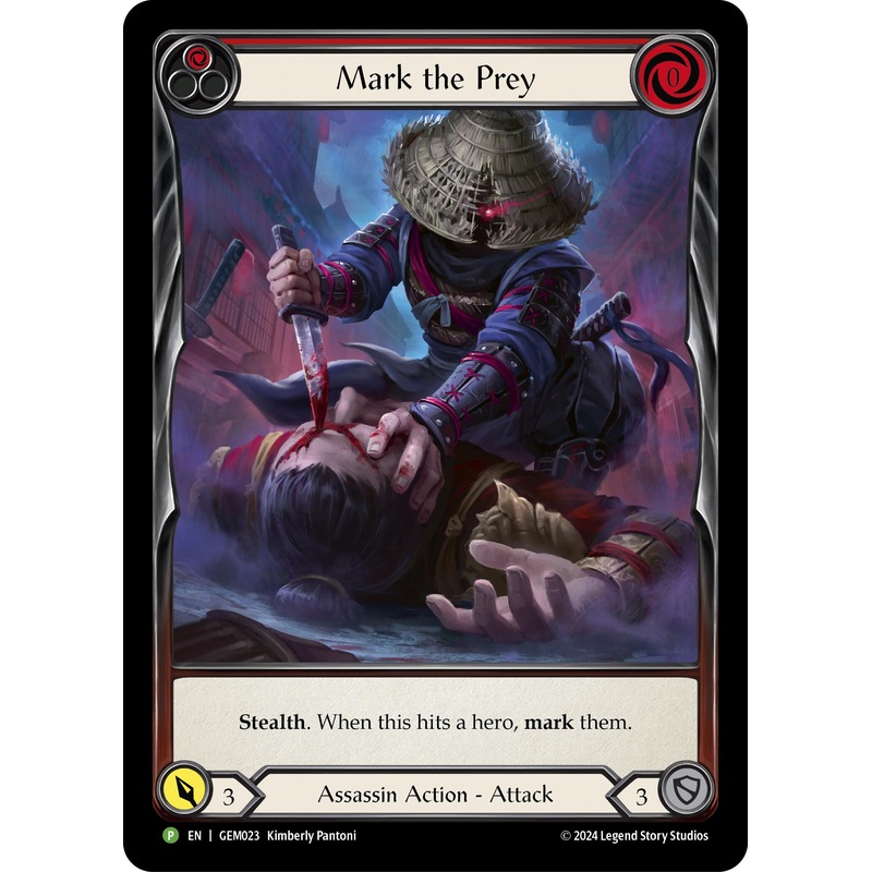 Mark the Prey (Red) [GEM023] (GEM Pack 1)  Rainbow Foil