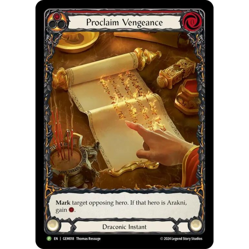 Proclaim Vengeance [GEM018] (GEM Pack 1)  Rainbow Foil