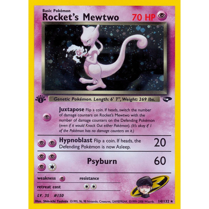 Rocket's Mewtwo (14/132) [Gym Challenge 1st Edition]