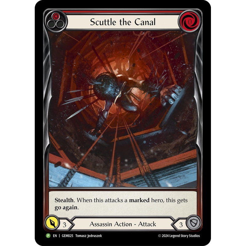 Scuttle the Canal (Red) [GEM025] (GEM Pack 1)  Rainbow Foil