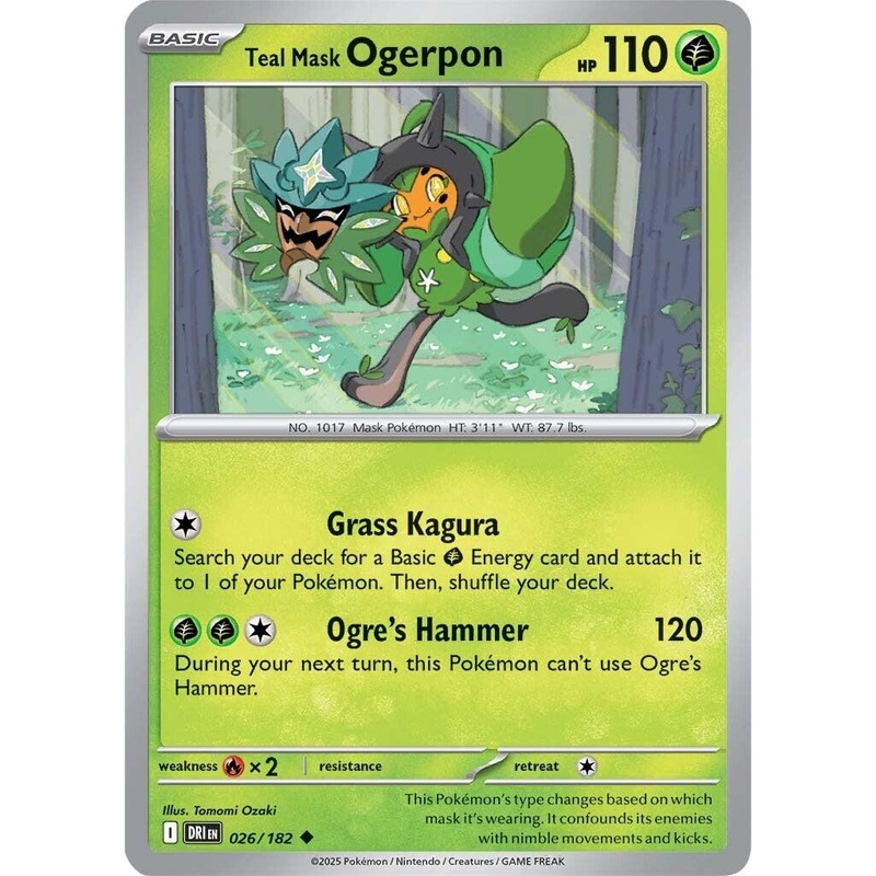 Teal Mask Ogerpon (026/182) [Scarlet & Violet: Destined Rivals]